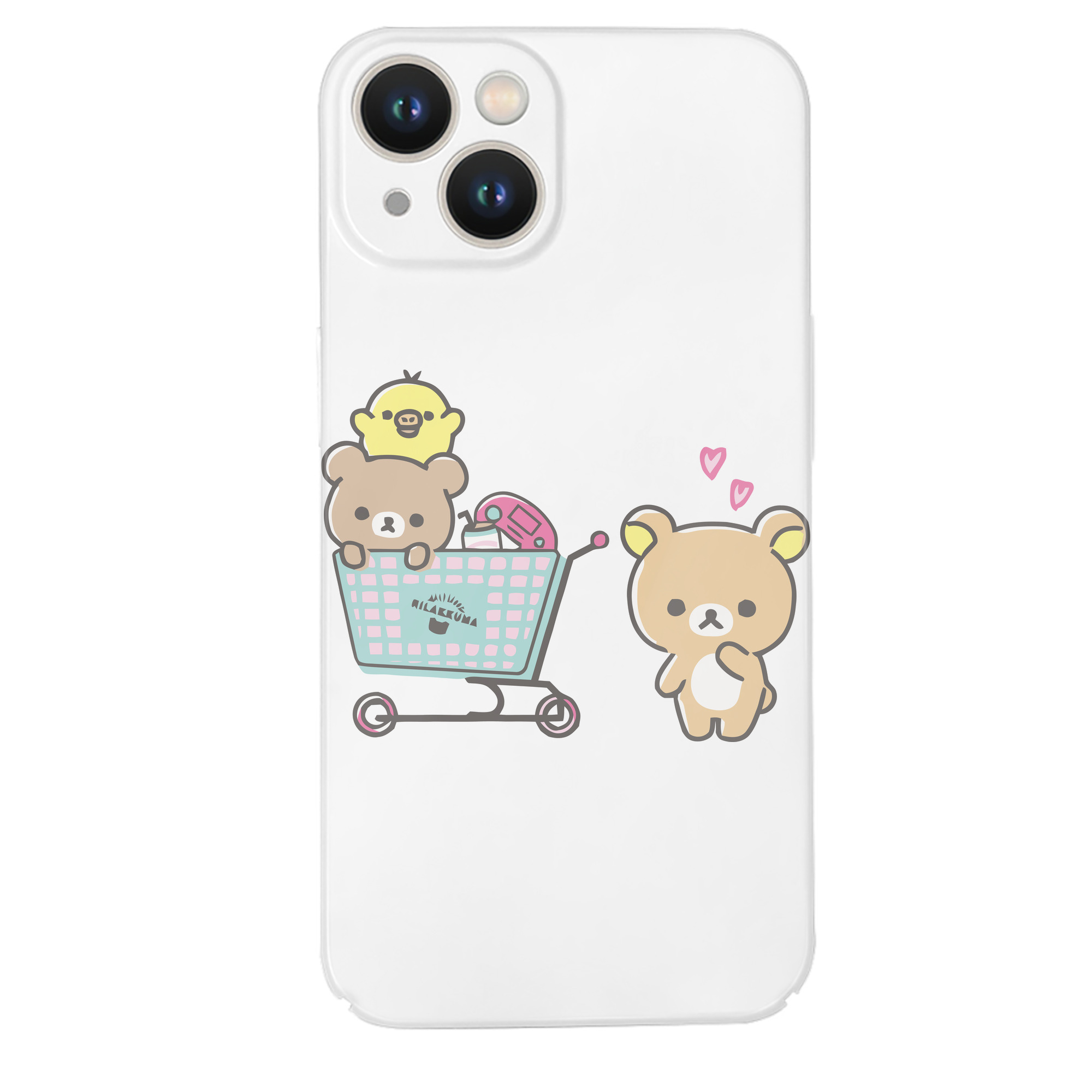 （画像用） リラックマ リラックマ キイロイトリ Rilakkuma Korilakkuma Kiiroitori 【iPhone 14シリーズ対応】ハードケース